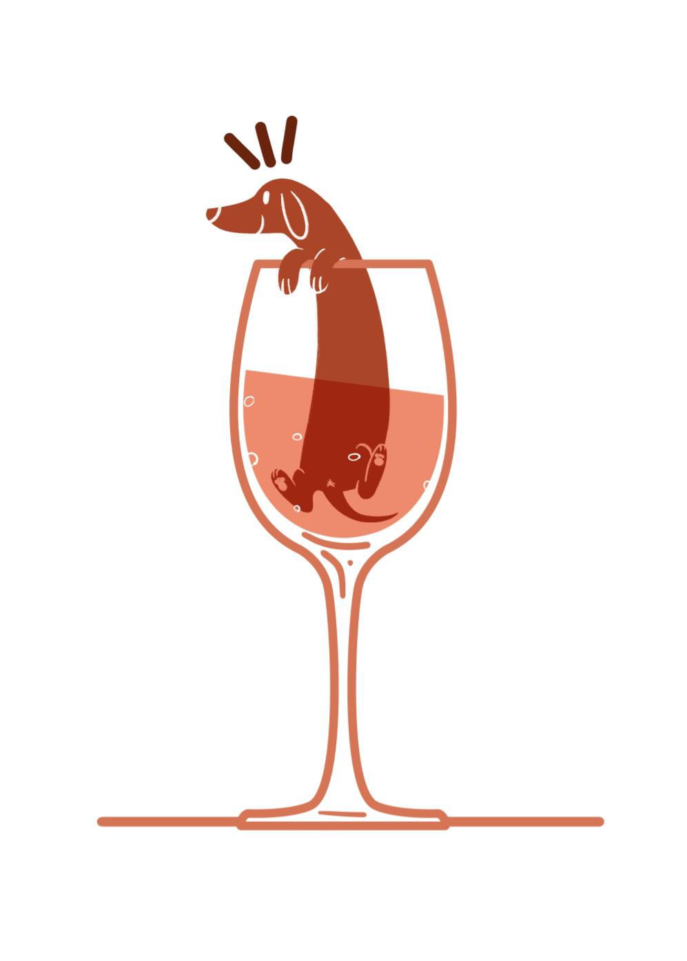 Print Wine therapy - rosé