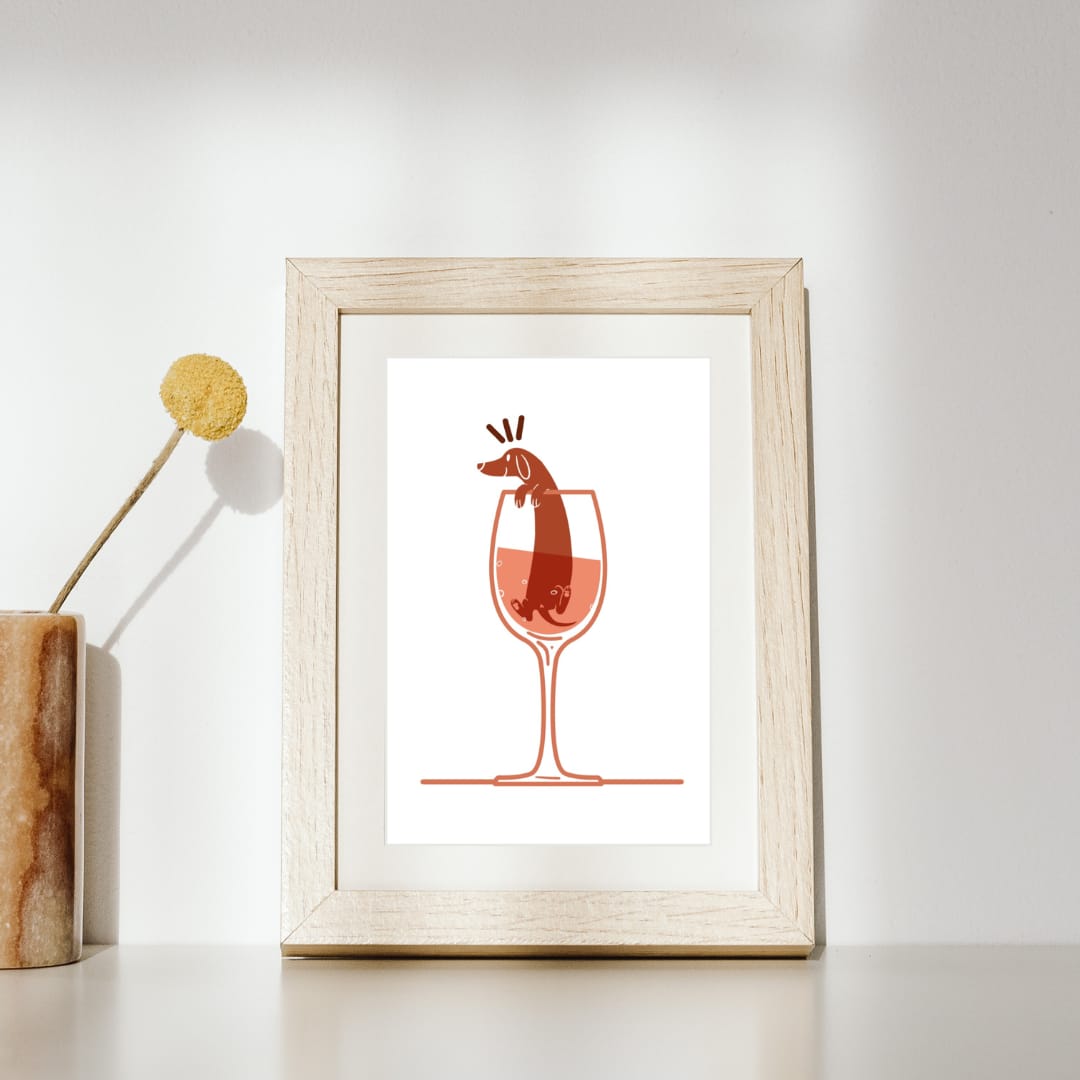Print Wine therapy - rosé
